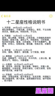 我要看这是啥星座的人？星座性格解析与查询指南
