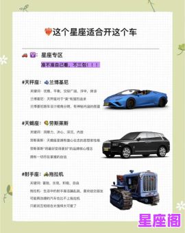 十二星座谁选车最好看？颜值控必看选车指南！